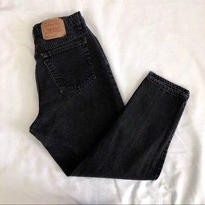 VTG Levi’s 550 High Waisted Black Skinny Jeans